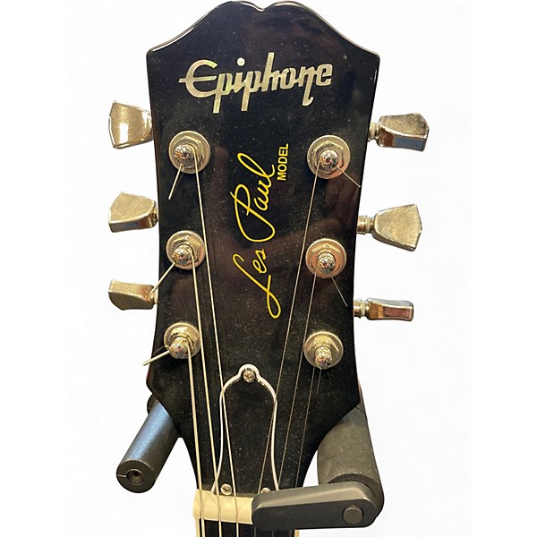 Used Epiphone les paul modern black sparkle Solid Body Electric Guitar