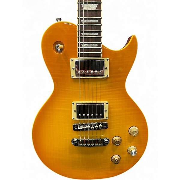 Used Aria PRO 2 PE SERIS Amber Solid Body Electric Guitar