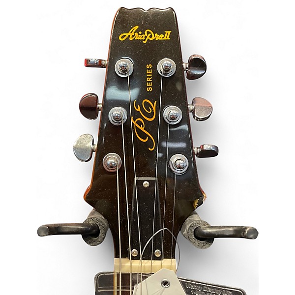 Used Aria PRO 2 PE SERIS Amber Solid Body Electric Guitar