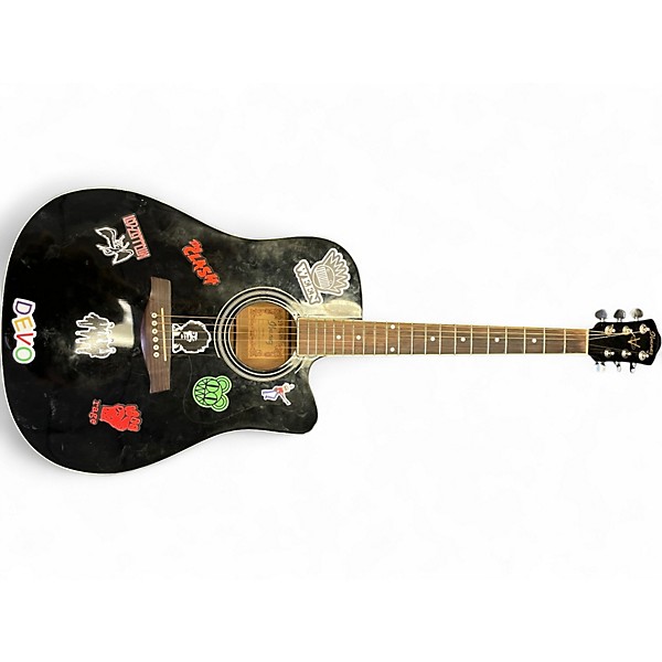 Used 2015 Ibanez V70CE Black Acoustic Electric Guitar