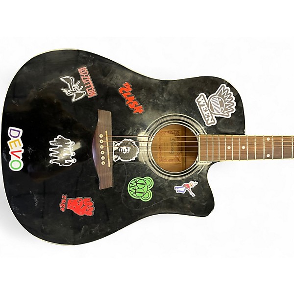 Used 2015 Ibanez V70CE Black Acoustic Electric Guitar