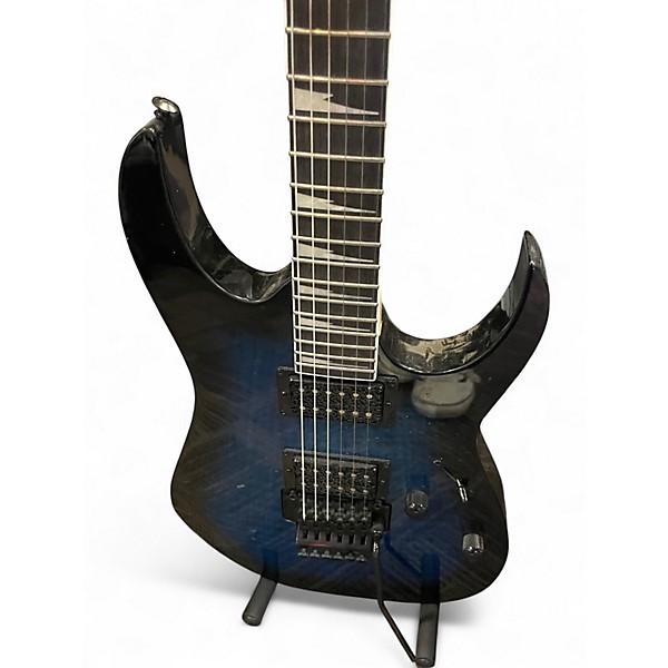 Used Ibanez RG320 Blue FLAME Solid Body Electric Guitar