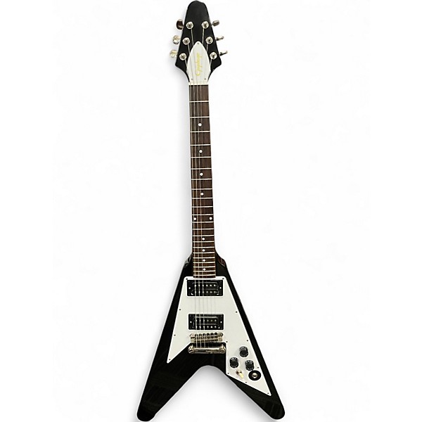 Used Epiphone KIRK HAMMETT 1979 FLYING V Black Solid Body Electric Guitar
