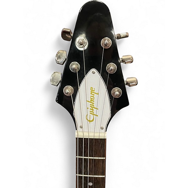 Used Epiphone KIRK HAMMETT 1979 FLYING V Black Solid Body Electric Guitar