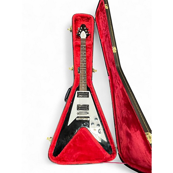 Used Epiphone KIRK HAMMETT 1979 FLYING V Black Solid Body Electric Guitar
