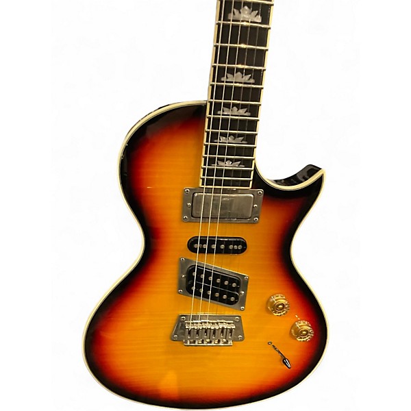 Used Epiphone Nighthawk Custom Reissue 2 Tone Sunburst Solid Body Electric Guitar