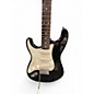 Used Johnson Strat Style left handed Black Solid Body Electric Guitar