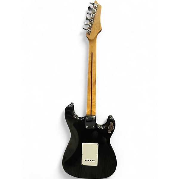 Used Johnson Strat Style left handed Black Solid Body Electric Guitar