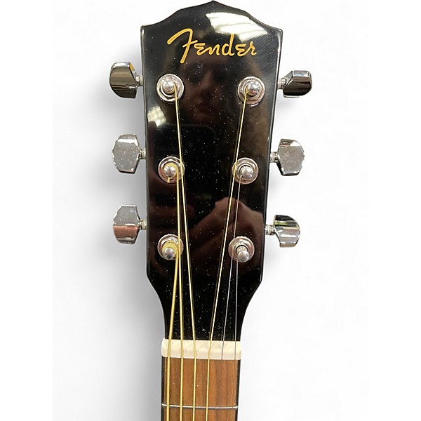 Used Fender CD60 SCE Black Acoustic Electric Guitar