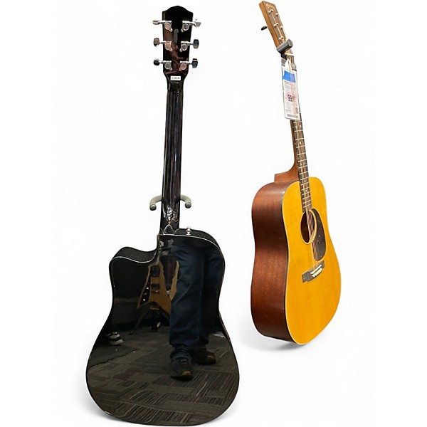 Used Fender CD60 SCE Black Acoustic Electric Guitar