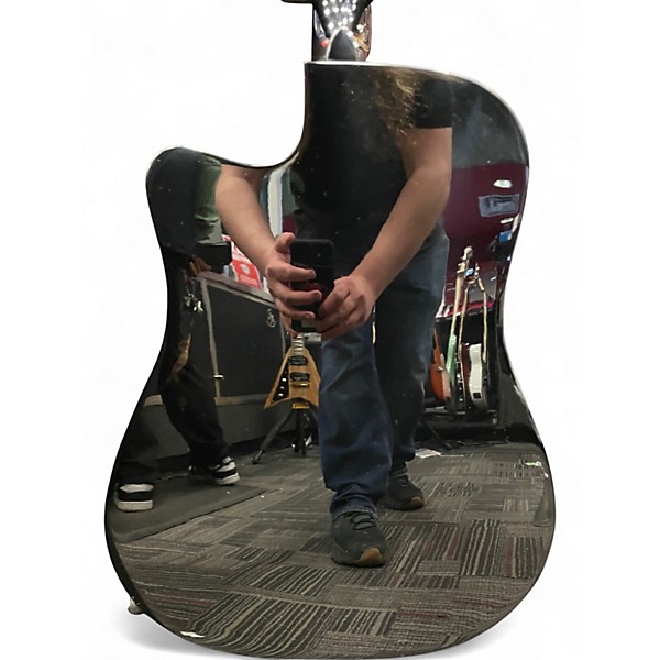 Used Fender CD60 SCE Black Acoustic Electric Guitar