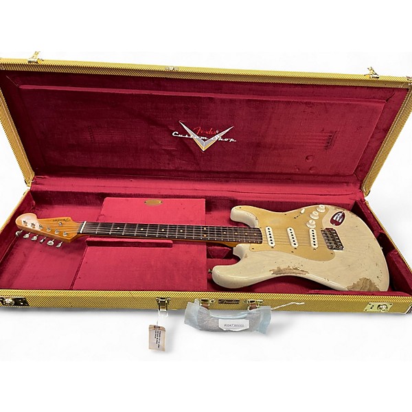 Used Fender Custom LTD 59 RST Stratocaster Heavy Relic Vintage Blonde Solid Body Electric Guitar