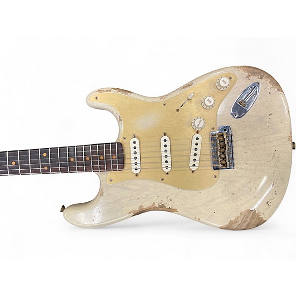 Used Fender Custom LTD 59 RST Stratocaster Heavy Relic Vintage Blonde Solid Body Electric Guitar