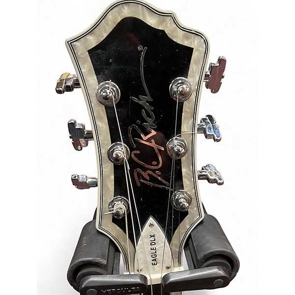 Used B.C. Rich Eagle Deluxe Black to Gold Solid Body Electric Guitar