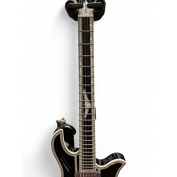 Used B.C. Rich Eagle Deluxe Black to Gold Solid Body Electric Guitar