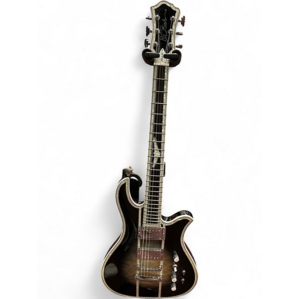 Used B.C. Rich Eagle Deluxe Black to Gold Solid Body Electric Guitar