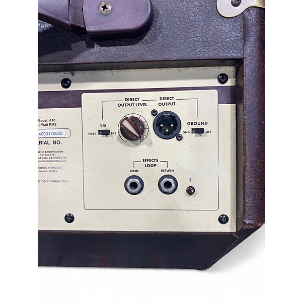 Used Acoustic A40 40W Acoustic Guitar Combo Amp