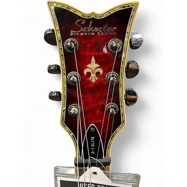 Used Schecter Guitar Research S-1 Elite Diamond Series Red Solid Body Electric Guitar