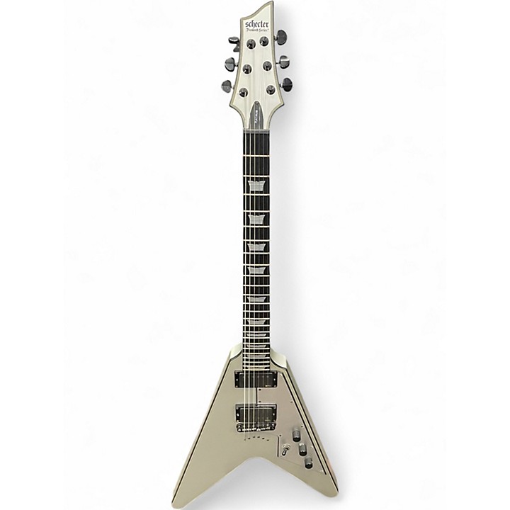 Schecter platinum v-1 フライングv Used Schecter V-1 Platinum Platinum Solid Body Electric Guitar