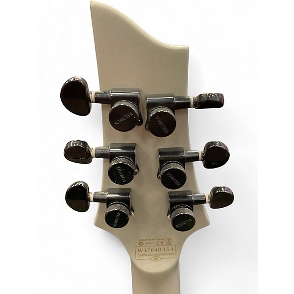 Used Schecter  V-1 Platinum Platinum Solid Body Electric Guitar