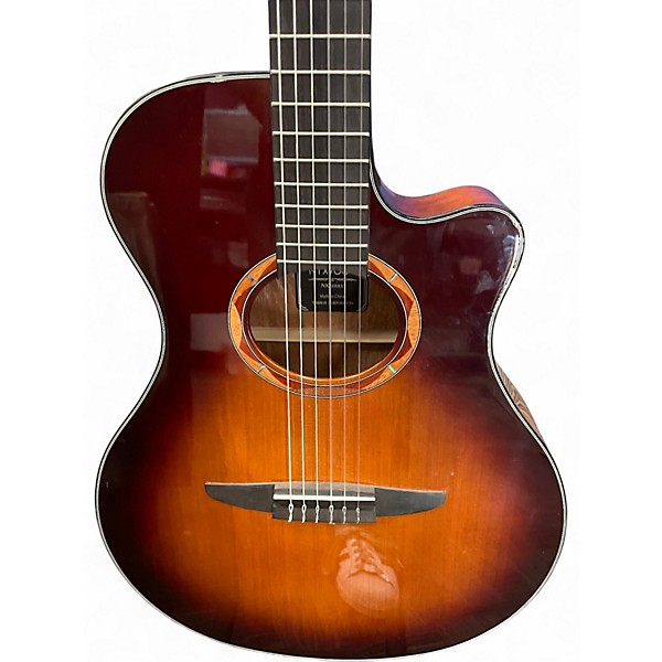 Used Yamaha NTX700C Brown Sunburst Classical Acoustic Electric Guitar
