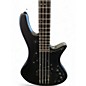 Used Schecter Guitar Research Stiletto Custom 4 String Black Electric Bass Guitar