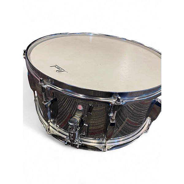 Used Pearl 6.5X14 Modern Utility Steel Snare Silver Drum