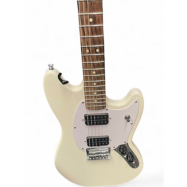 Used Squier Bullet Mustang HH White Solid Body Electric Guitar