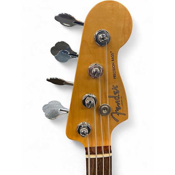 Used 2017 Fender American Professional Precision Bass OLIVE Electric Bass Guitar