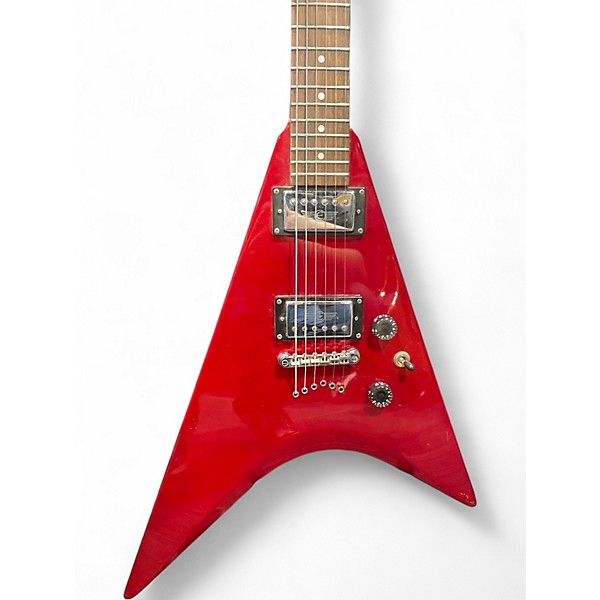 Used Epiphone Demon V Candy Apple Red Solid Body Electric Guitar