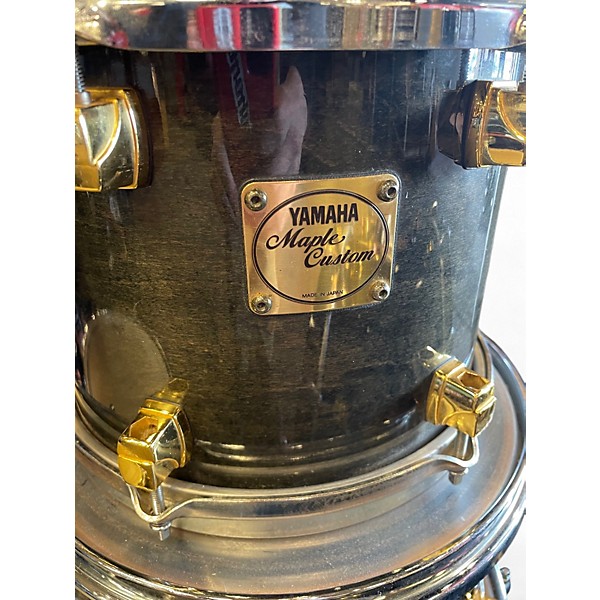 Used Yamaha 5 Piece maple custom black maple Drum Kit
