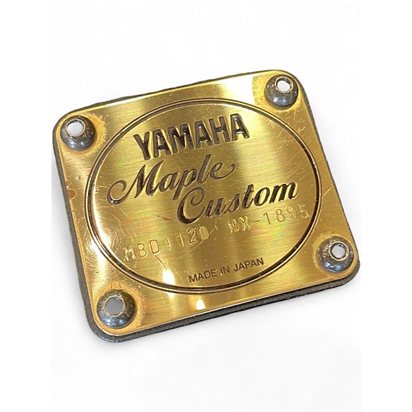 Used Yamaha 5 Piece maple custom black maple Drum Kit