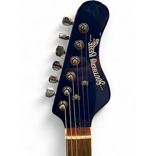 Used HardLuck Kings Southern Belle Blue Solid Body Electric Guitar