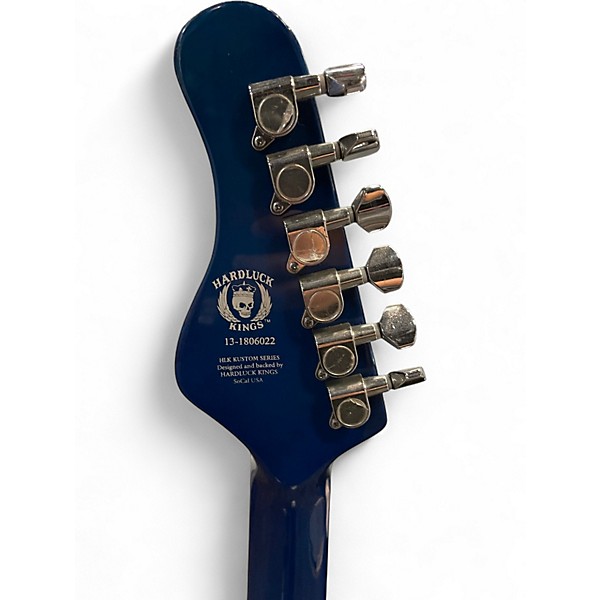 Used HardLuck Kings Southern Belle Blue Solid Body Electric Guitar