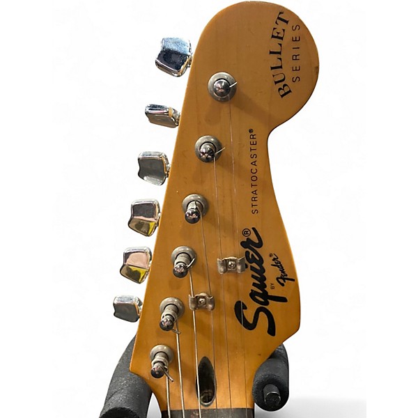 Used Squier Bullet Stratocaster Black Solid Body Electric Guitar