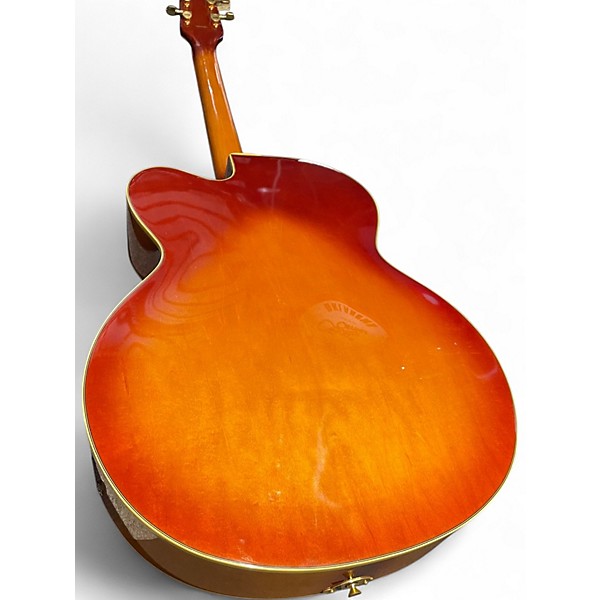 Vintage 1990s Vantage 655 Cherry Sunburst Hollow Body Electric Guitar