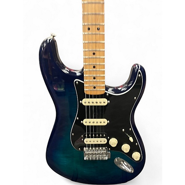 Used Fender Player Stratocaster HSS Plus Top Blue Burst Solid Body Electric Guitar