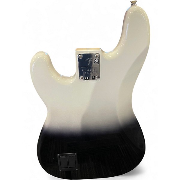 Used Fender Player Plus Active Precision Bass Silver Smoke Electric Bass Guitar