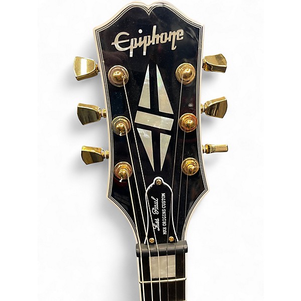 Used Epiphone Matt Heafy Les Paul Custom Black Solid Body Electric Guitar
