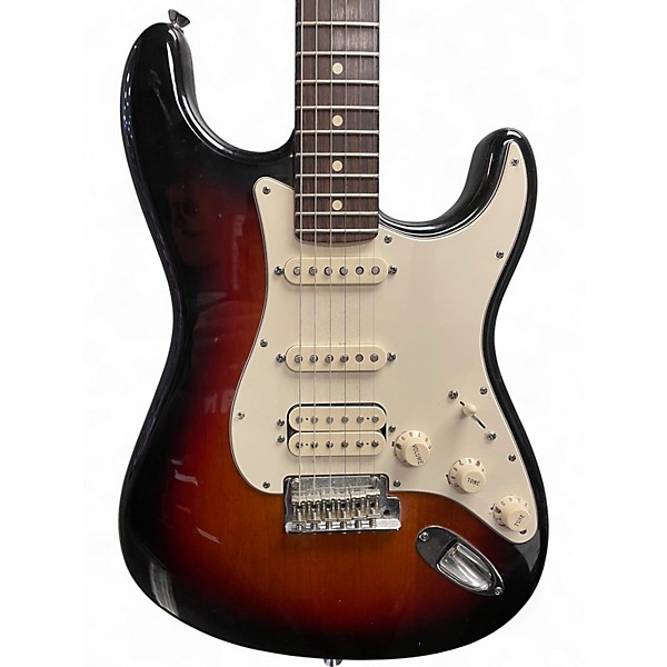 Used Fender American Standard Stratocaster HSS 3 Tone Sunburst Solid Body Electric Guitar