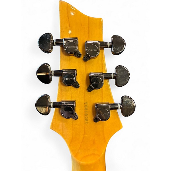 Used Schecter Guitar Research Omen Extreme 6 Trans Blue Solid Body Electric Guitar