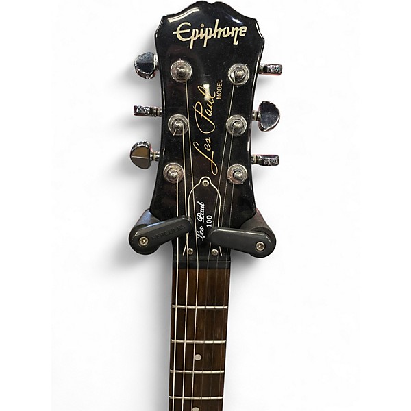 Used Epiphone Les Paul 100 Bolt On Black Solid Body Electric Guitar