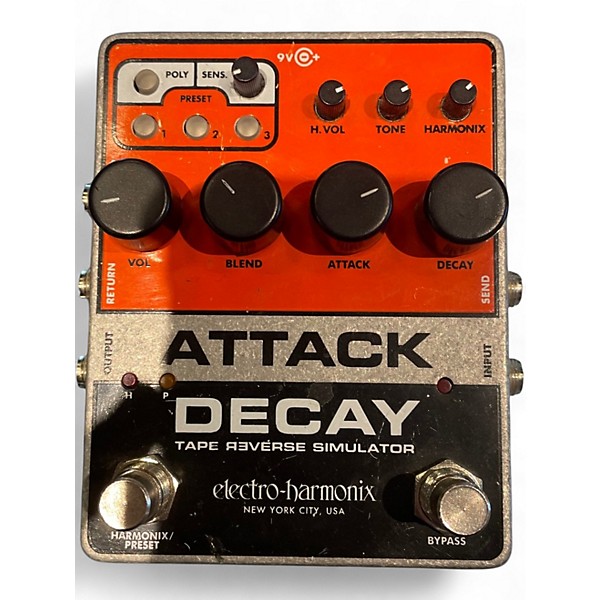 Used Electro-Harmonix ATTACK DECAY Effect Pedal