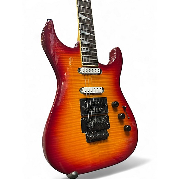 Used Charvel 475 DELUXE EXOTIC Cherry Sunburst Solid Body Electric Guitar