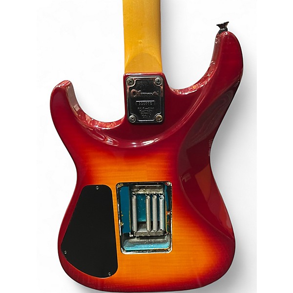 Used Charvel 475 DELUXE EXOTIC Cherry Sunburst Solid Body Electric Guitar