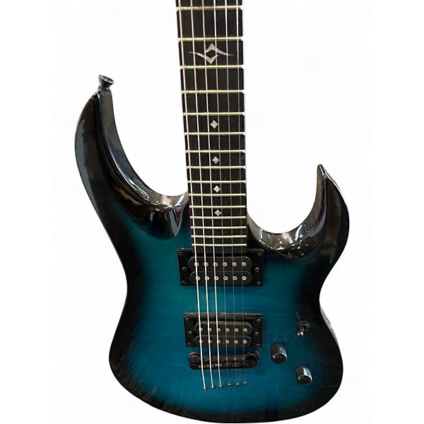 Used Diamond LTF SERIES Blue to Black Fade Solid Body Electric Guitar