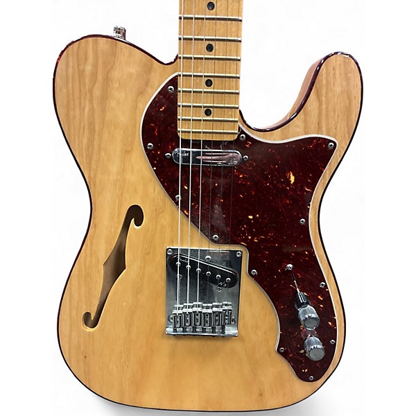 Used Fender American Deluxe Telecaster Thinline Natural Hollow Body Electric Guitar