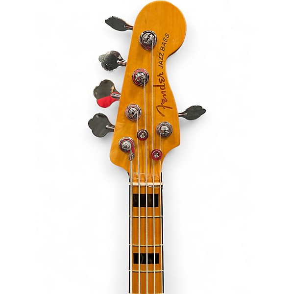 Used Fender American Ultra Jazz Bass V ARCTIC PEARL Electric Bass Guitar