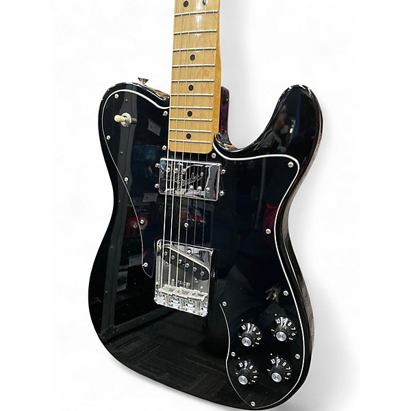 Used Fender Telecaster Custom Black Solid Body Electric Guitar