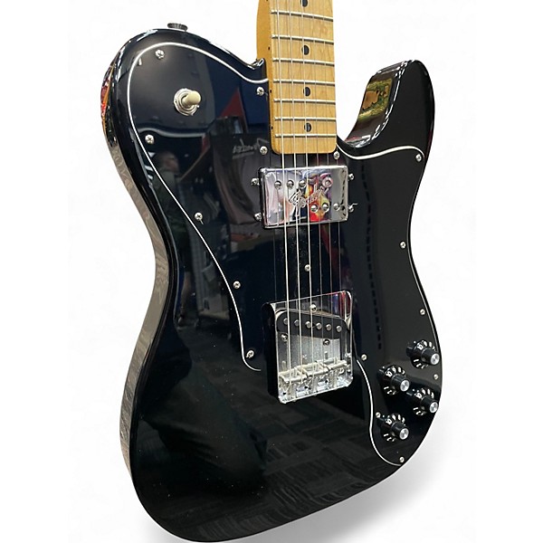 Used Fender Telecaster Custom Black Solid Body Electric Guitar